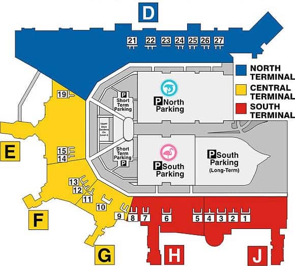 Domestic Baggage Claim Map Miami Airport 